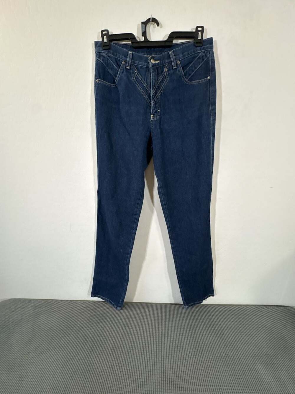 Vintage Roughrider Western Bareback Jeans Dark Wash Style R56014 Size 13/14